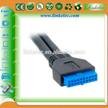 USB data cable 3.0 dual female to 20 pin usb 3.0 data link cable