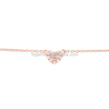 Produits en collier coeur en or rose 14k