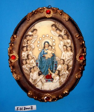 Christmas Decorative Polyresin Wall Plaque