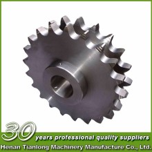 ISO standard duplex roller chain finished bore sprocket keyway convex driving sprocket