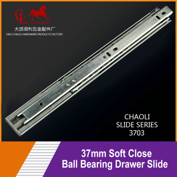 37mm Soft close drawer slide