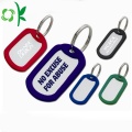 Vierkante inscriptie vul Dog Tags Silicone Pet Tag