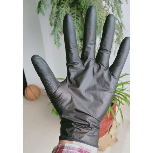 Guantes desechables de nitrilo negros