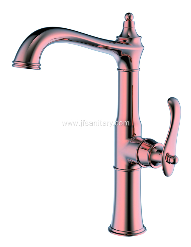 Quality Brass Single-Handle Kitchen Faucet Set Rose Gold