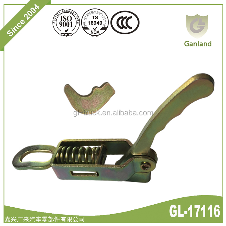 GL-17116 翼式货车钢制中心弹簧拨动闩锁卡车拖车侧开门锁