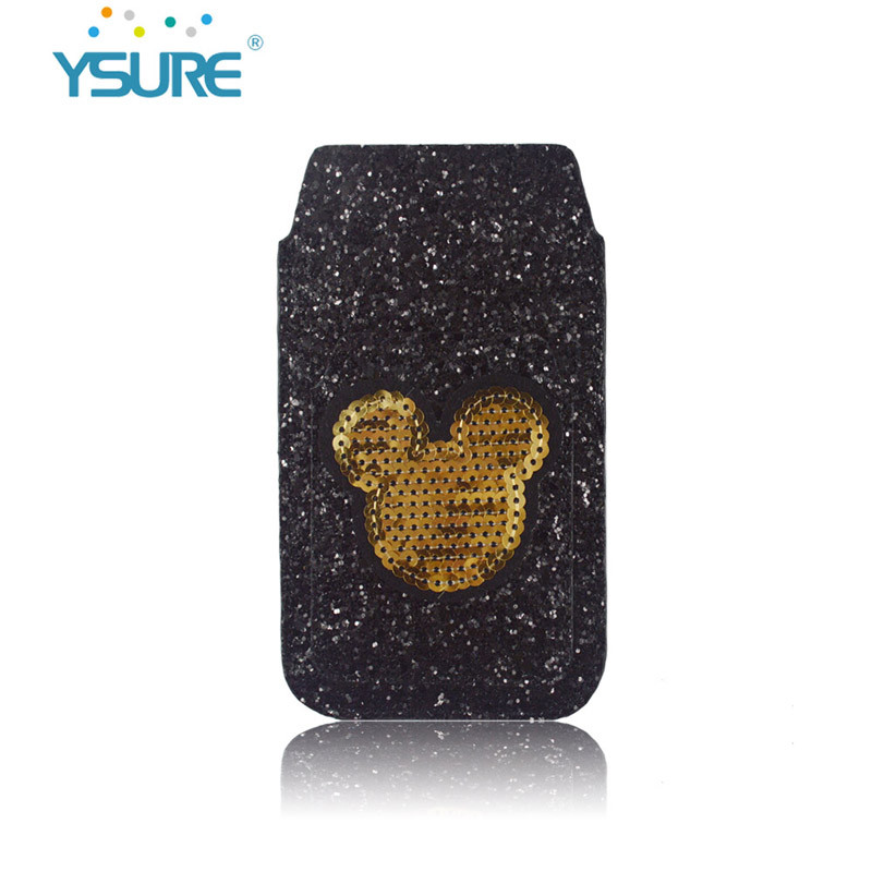 New Style bling Lovely leather case for Phone 4.7 following with Universal Pouch