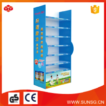 China paper product shelf / Custom cardboard promotional floor display paper shelf