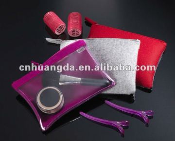 felt cosmetics pouch