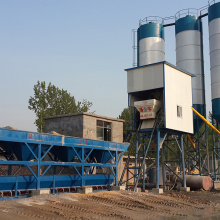 Stationary 75m3/h small concrete batching plant machine