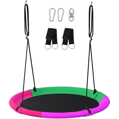 Saucer Swing Seat with Frame Metal Swing Stand