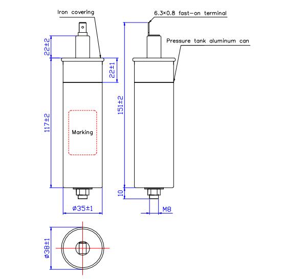 Hot selling 2100VAC Film capacitor