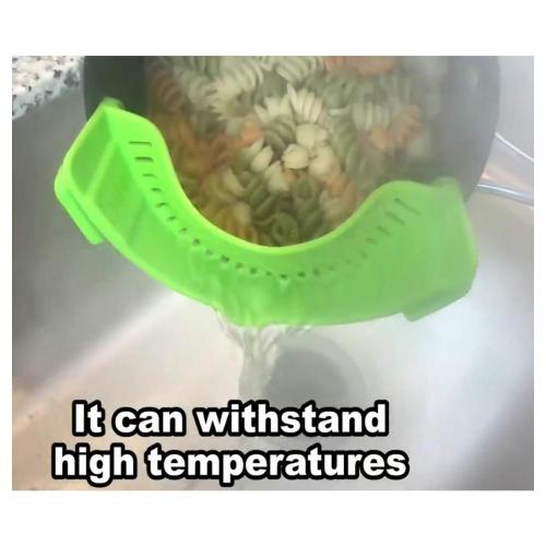 Silicone Clip-On Strain Strainer kitchen Food Strainers