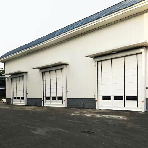 PVC frameless stacking high speed door