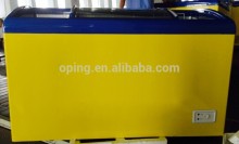 SKD/CKD/DKD 269L double sliding door Arc-glass freezing showcase SD/SC-269