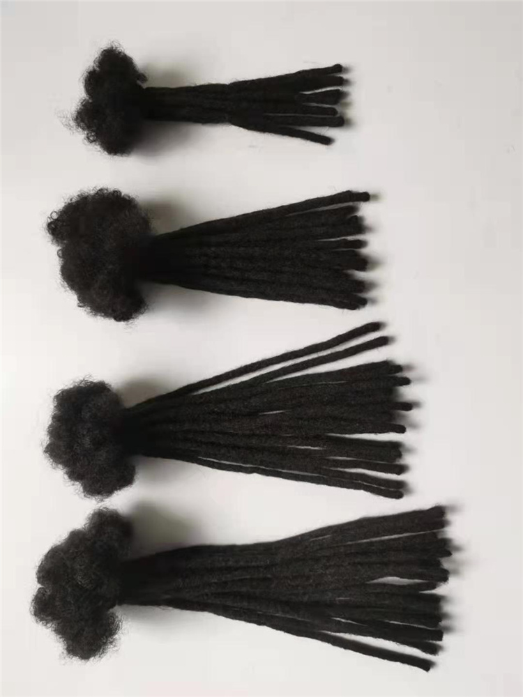 Afro Kinky Curly Hair Crochet Dreadlocks Human Loc Hair Extensions Crochet Loc Hair