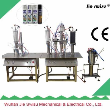 best quality Semi-Automatic aerosol filling machine for aerosol snow spray