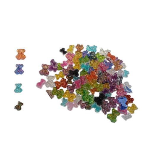 New Gummy Bear Nail Art Decor Resin Dollhouse Toys Fai da te Scrapbooking Fare ornamenti Accessori Decorazione fatta a mano