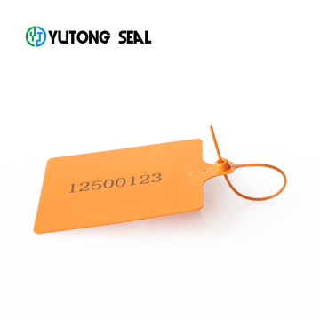 Logo Print Strong Container Plastic Security Strap Seals with Metal Insert