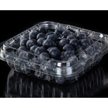 Transparente Blueberry Half Fold Verpackungsbox