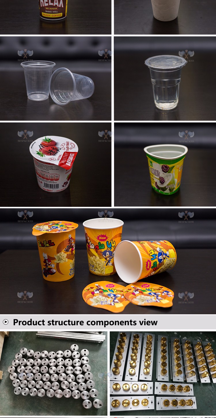 Factory price drinking water paper cup cup filling and sealing machine