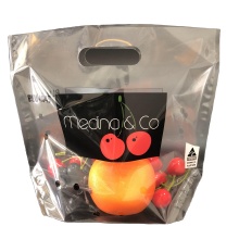 Custom Printed Cherry Bags Fruit Packing Bag Fruit and Vegetable Bag With Vented Zipper Pouch