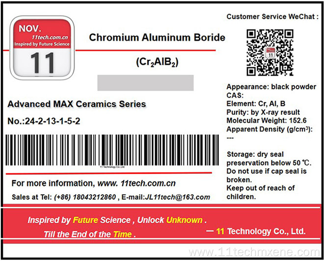 Exclusive chemical material Cr2AlB2 Black powder