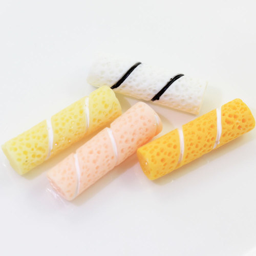 Nouveau Charms Chocolat Egg Roll En Forme De Résines Cabochon Pour DIY Jouet Décor Pour Enfants Dollhouse Ornements Craft Spacer