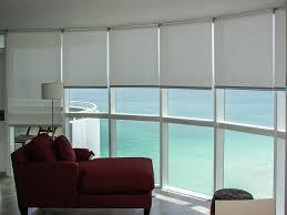 Roller shades for office windows