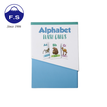 Custom Cardboard Board Game Animal Alphabet Flash Card