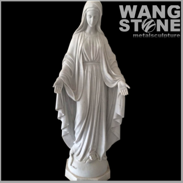 Religious Sculpture Marble Virgin Mary Statue