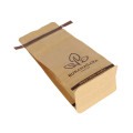 Biodegradable flat bottom coffee bag kraft paper packaging bag