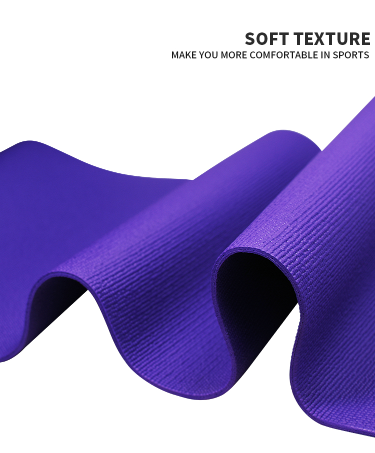 Anti slip Free Sample Logotipo personalizado Gym Cheap Gym PVC Yoga Mat para Yogamatic