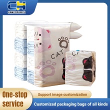 Press-Type Vacuum Compression Bag for Space Saving