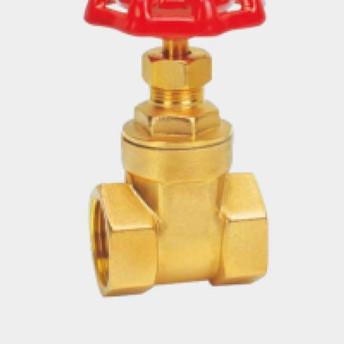 A commonly used brass gate valve