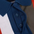 Neueste Designstreifen -Baumwoll -Polo -Hemd für Männer