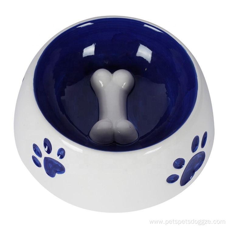 Pet Customizable Luxury Ceramic Pet Dog Bowl