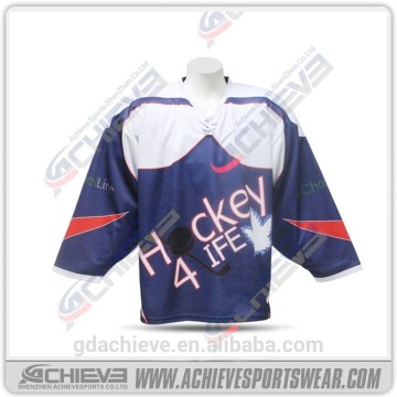 Latest design ice hockey jerseys, training team hockey uniform