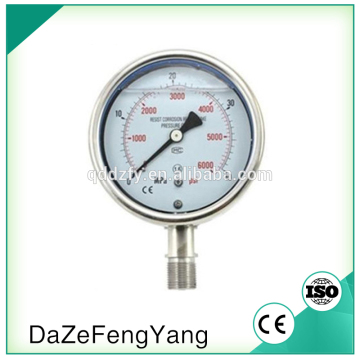 glycerine filled oil pressure manometer