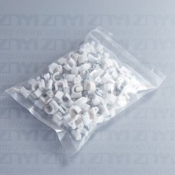 flat & circle wiring nail clips