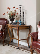 Classic Style Rustic Wood Behind Sofa Side Table