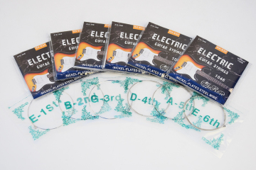 Electric guitar steel strings set