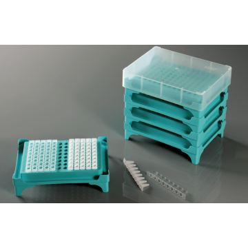 Rack de PCR empilhável de 96 poços