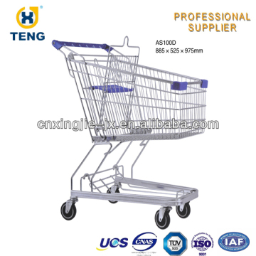 Asian Style Shopping Cart Chrome Shopping Cart