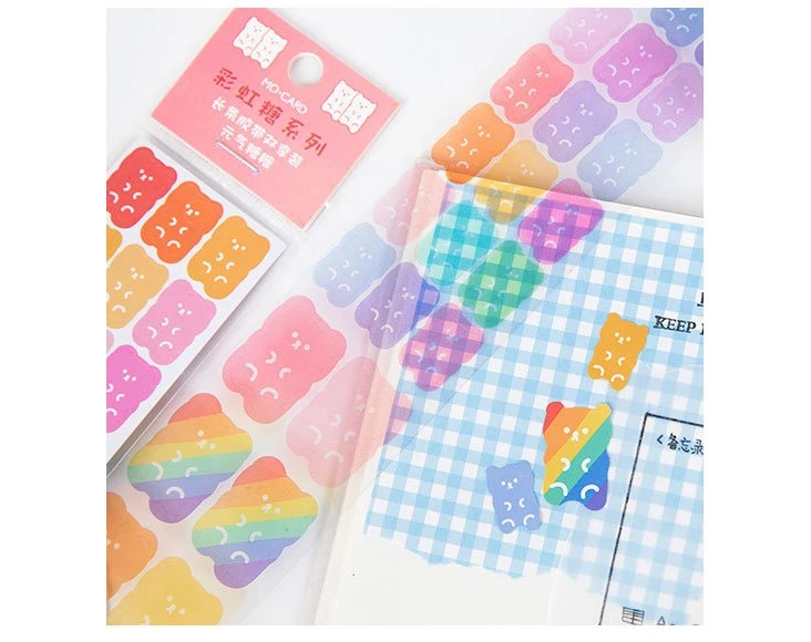 Rainbow Stickers of Stripe Packed