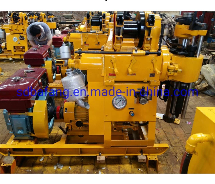 Full-Hydraulic Trailer Mounted Diesel Water Well Drill Rig / 300m Depth Drilling Rig