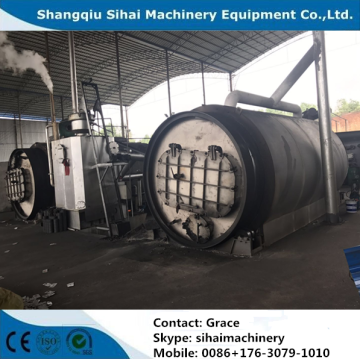 hot sale waste tire refining to oil machine