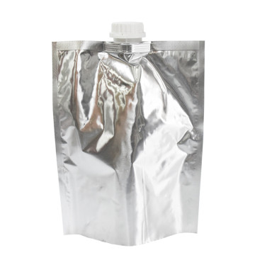 Алюминиевый пакет с носиком для упаковки вина и алкоголя Doypack