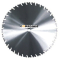 Laser welded wall saw blade