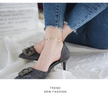 Vintage Style Women's Minimalist Body Jewelry: Explore Herringbone Anklets in Gold and Steel