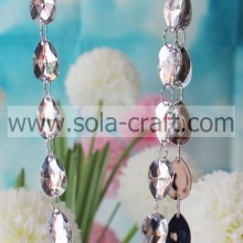 Fancy Nice Decoration Wholsesale Clear Acrylic Crystal Beaded Garland Strands Chains For Wedding Chandelier Curtains